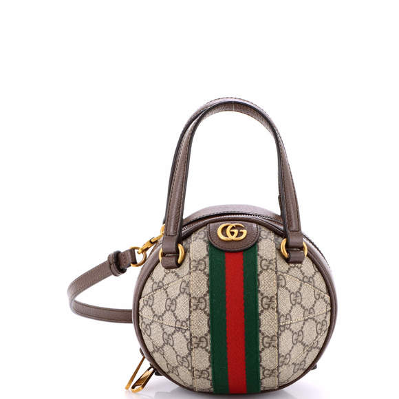 Gucci Mini Ophidia Basketball Bag GG Coated Canvas - Picture 1 of 5